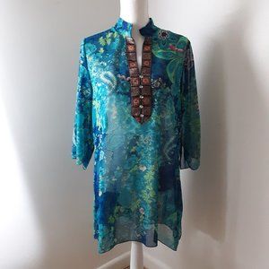 GXIN Oriental Blouse Size M